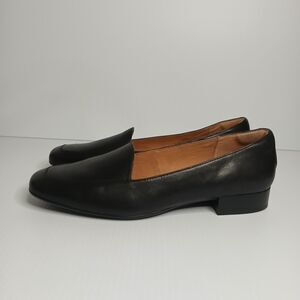 Sofft Eldyn Women's 9.5 Black Leather Loafers Comfortable Slip-on Shoes NWOB